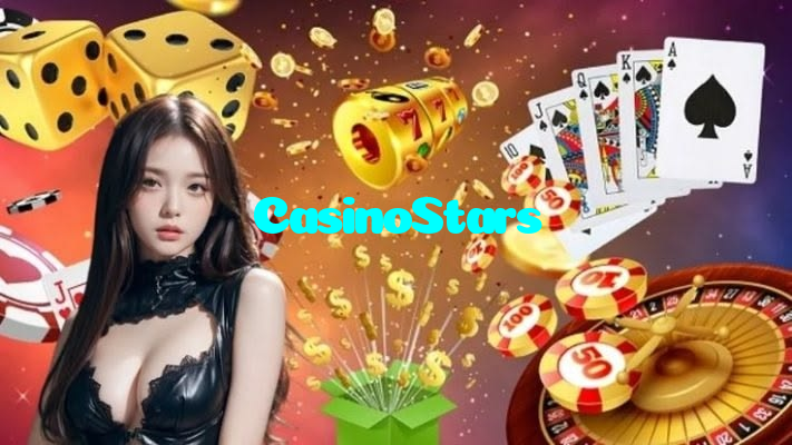 CasinoStars casino presented on mobile device in Pakistan with slots and live games